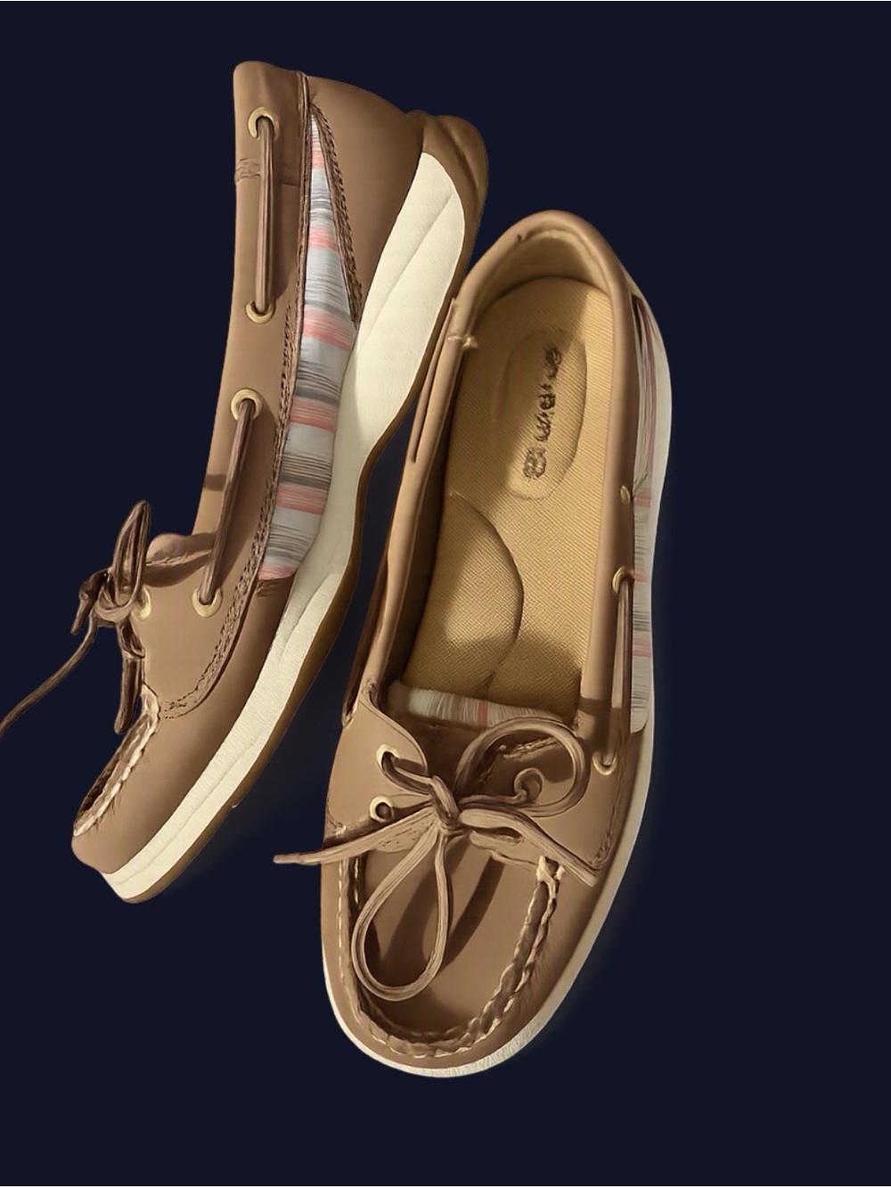 ⛵Sperry Top Sider STS91331 Size 6.5 M Boat style with Leather. EUC - Picture 3 of 6